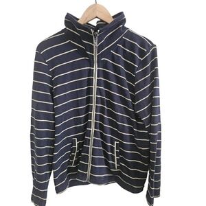 Onque Casual Sweater Jacket Size XL Studded Full Zipper Nautical Sailing Boating